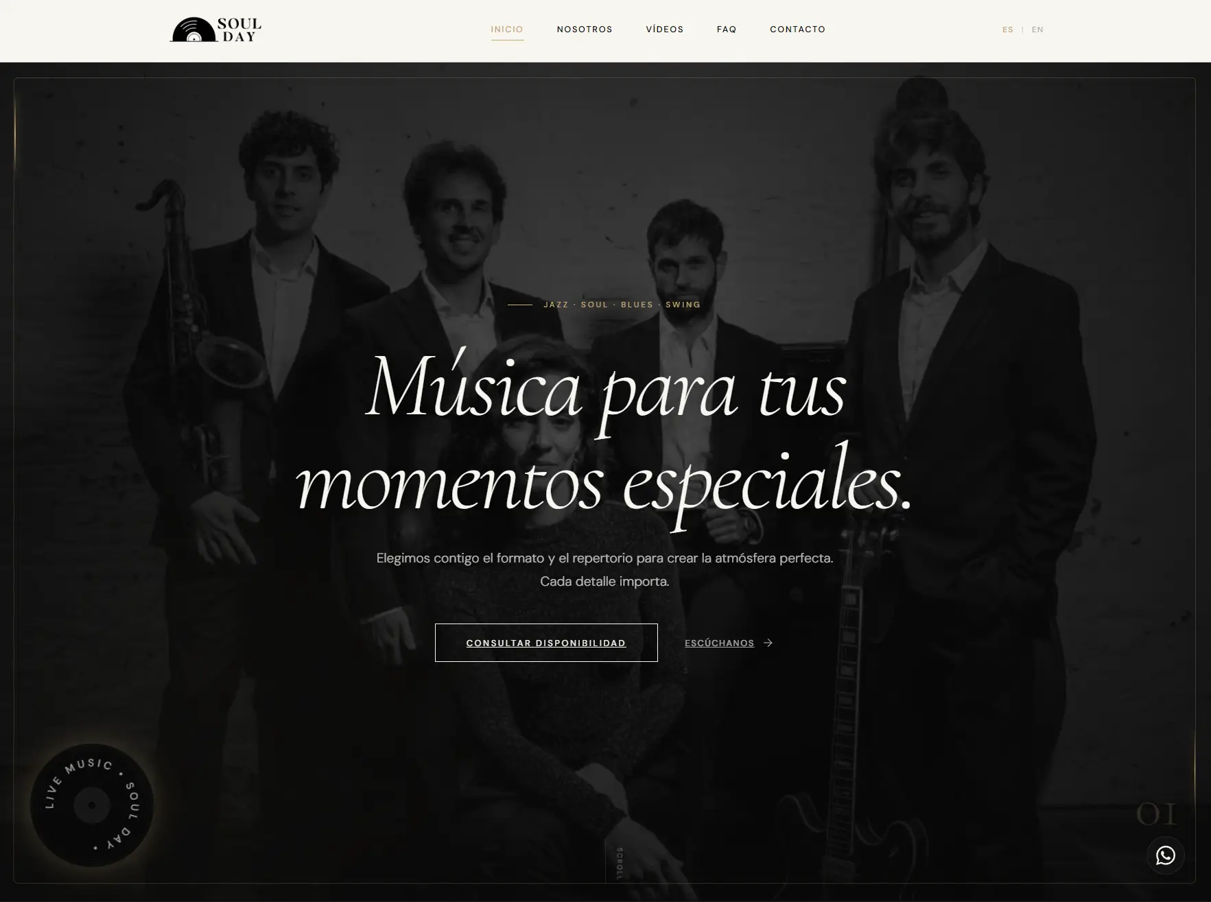 Proyecto Soul Day - Música en directo para eventos